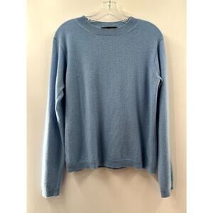 Sofie D'Hoore Women's Light Blue Cashmere Crew Neck Pullover Sweater Size Small